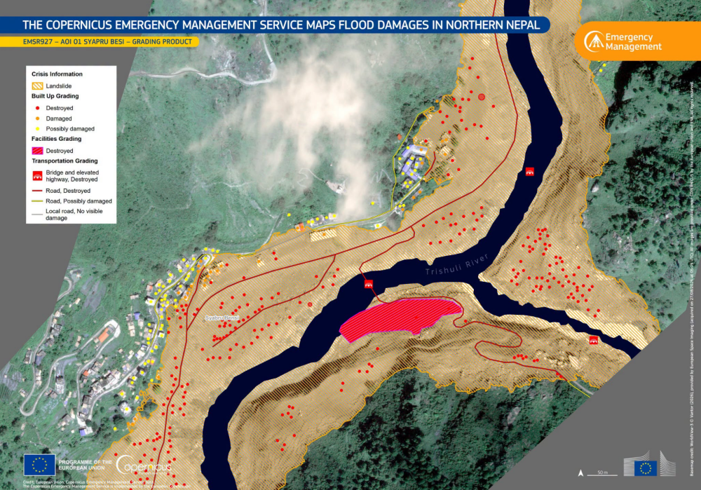 Copernicus map