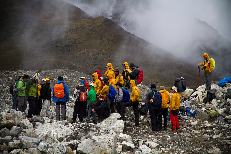 An international coalition of scientists trek to Imja Tsho in 2011 Skyship Films